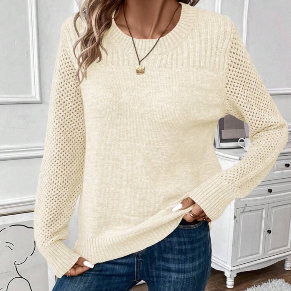 New cream color knit sweater - Picture 4 of 6